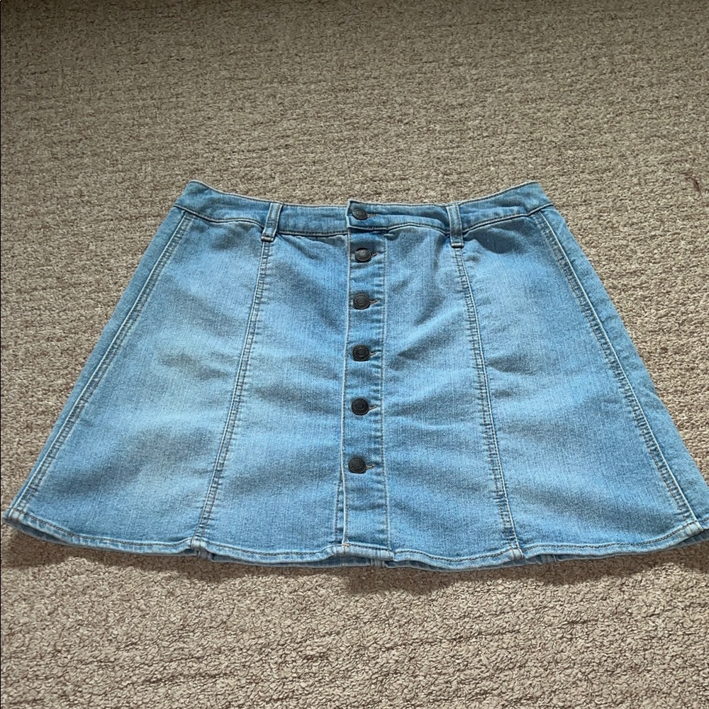 Mossimo Supply Co. Blue A-Line Denim Skirt size 12